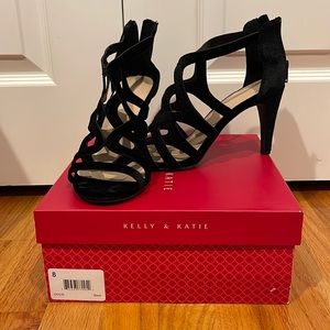 black kelly & katie heels